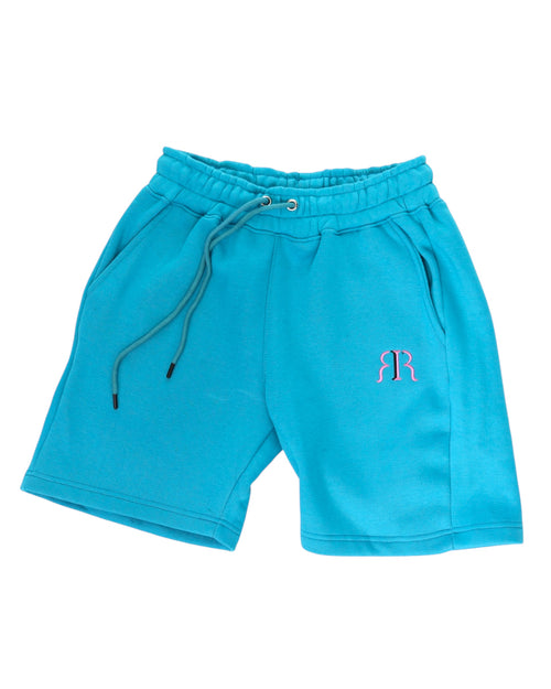 G.I.L. “God is Love” Fleece Shorts – Teal & Pink