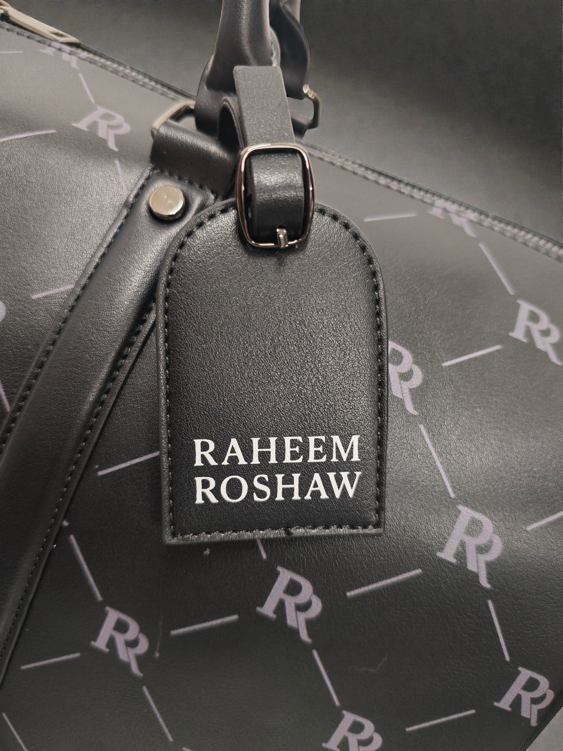 RR Travel Duffle Bag – Black & Gold Cross